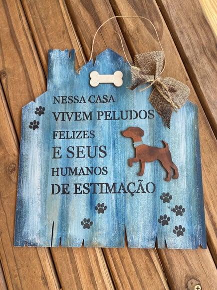 Placa Pet para Porta de Entrada