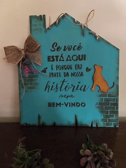 Placa Pet de Porta Entrada