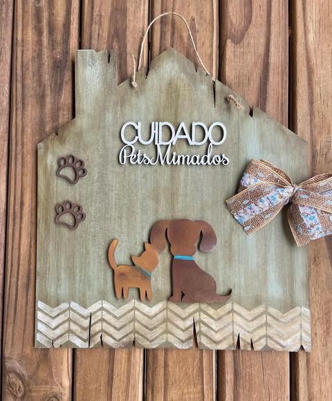 Placa Pet Mimados
