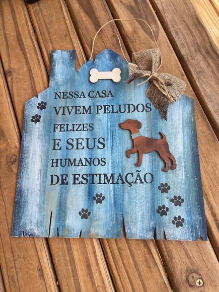 Placa Pet para Porta de Entrada