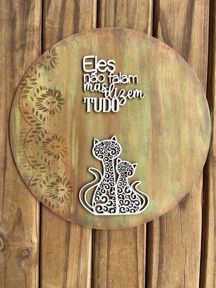 Placas Decorativas Pet Gato ou Cachorro