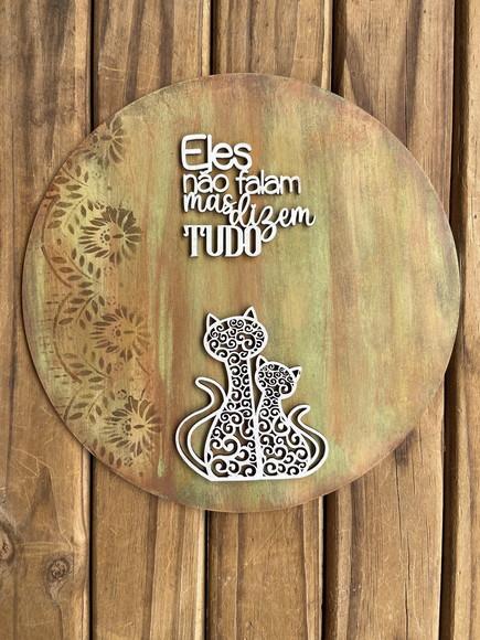 Placas Decorativas Pet Gato ou Cachorro