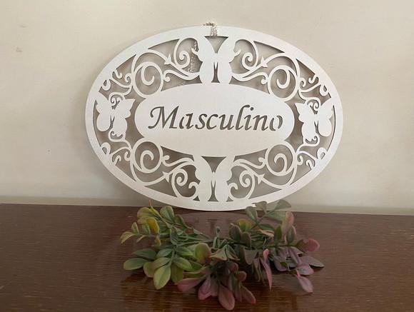 Placas Masculino / Feminino Banheiro