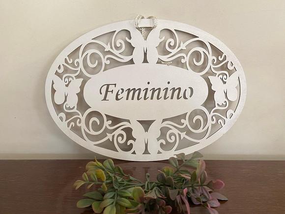 Placas Masculino / Feminino Banheiro