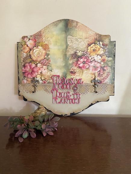 Porta Chaves Vintage de Parede