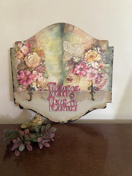 Porta Chaves Vintage de Parede