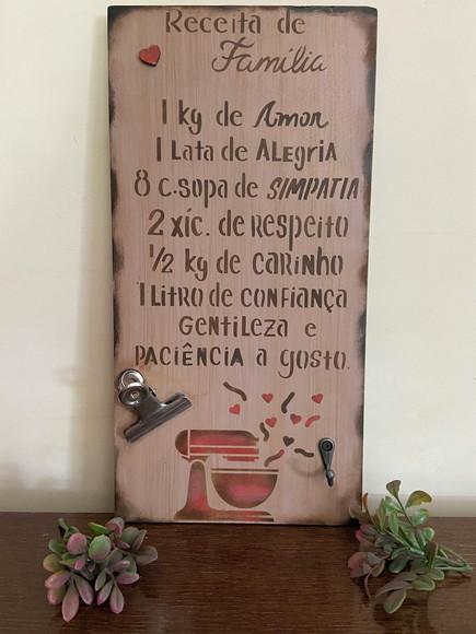 Porta Pano Prato Família