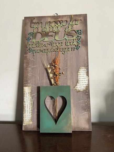 Quadro Decorativo com Flores Secas