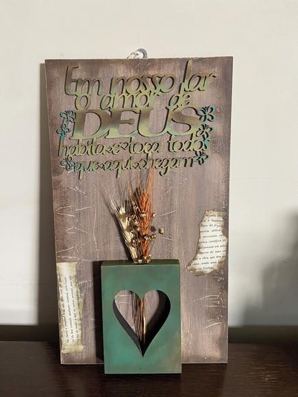 Quadro Decorativo com Flores Secas