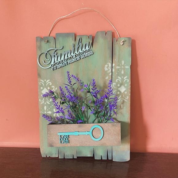Quadro Lavandas e Família