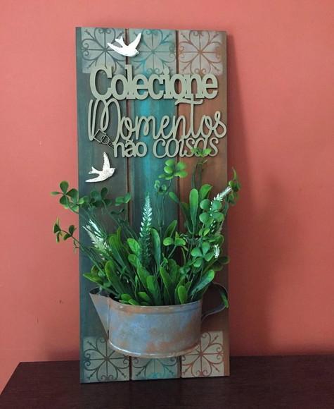 Quadro Rústico Floral
