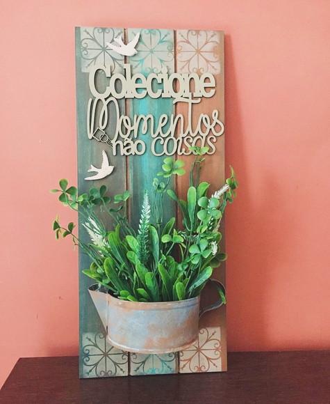 Quadro Rústico Floral