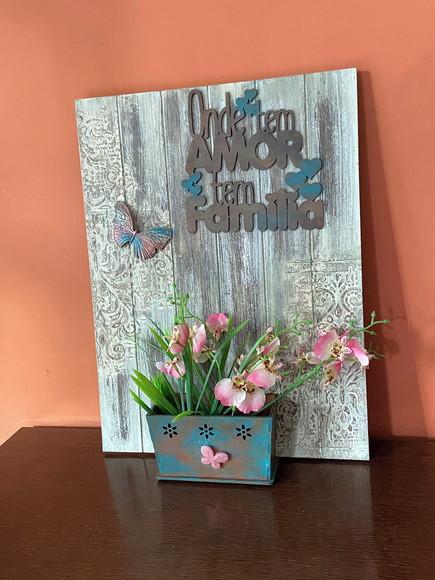 Quadro Rústico Floral