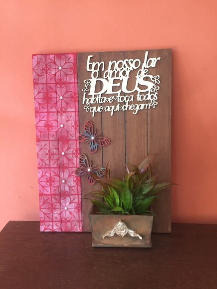 Quadro Rústico Floral