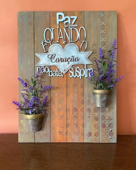 Quadro Rústico Lavanda