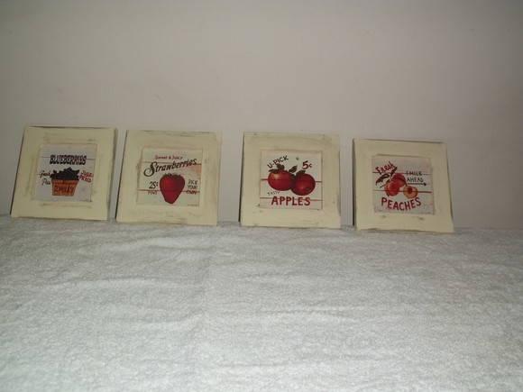Quadros Frutas e Legumes Vintage