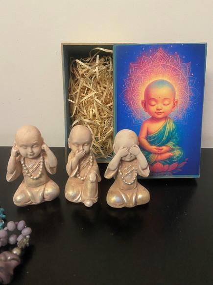 Trio de Budas Sábios