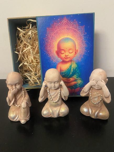 Trio de Budas Sábios