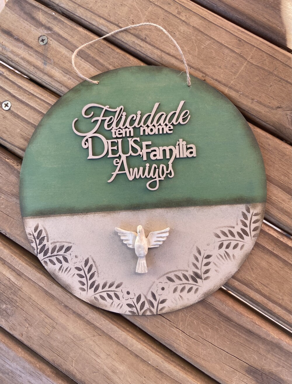 Placa Família e Amigos bem vindos