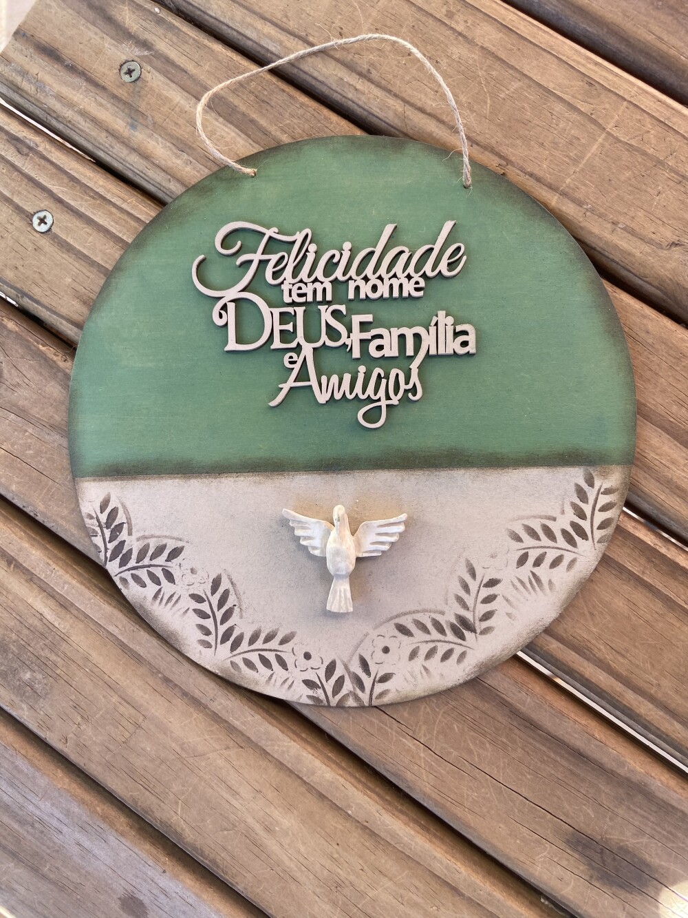 Placa Família e Amigos bem vindos