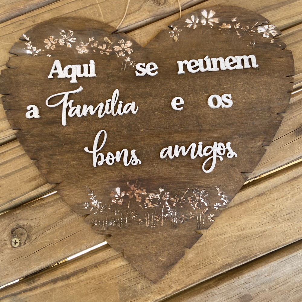 Placa Decorativa Porta Entrada