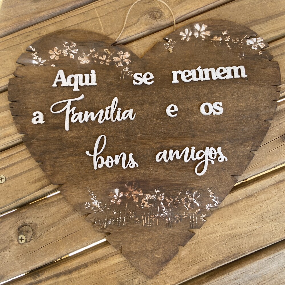 Placa Decorativa Porta Entrada