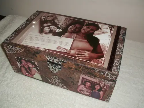 Baú Personalizado Fotos Mãe/ Filha