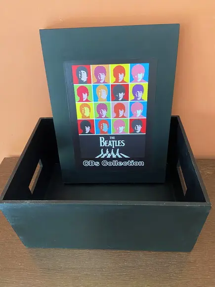 Caixa Baú para Cds ou Dvds/ Grande