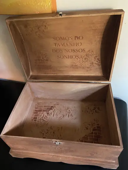 Caixa Baú Vintage Grande