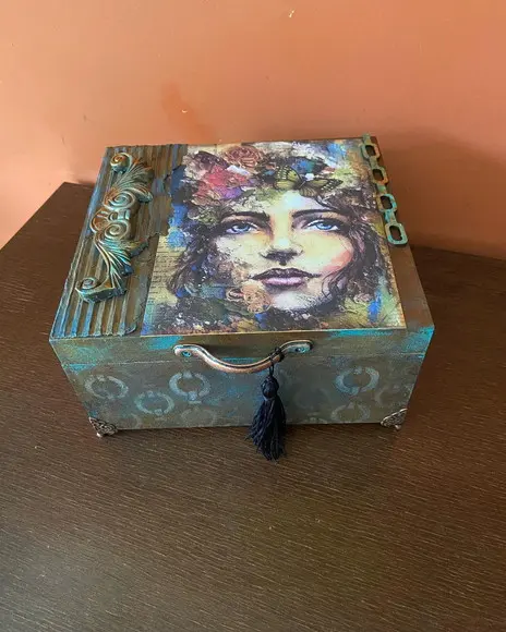 Caixa Bijuterias Mixed Media