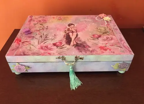 Caixa Bijuterias Vintage