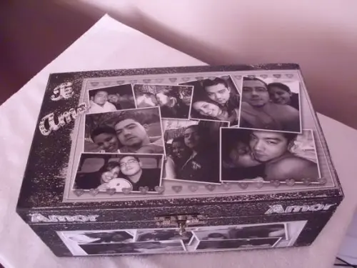 Caixa Baú com Fotos Personalizada 08