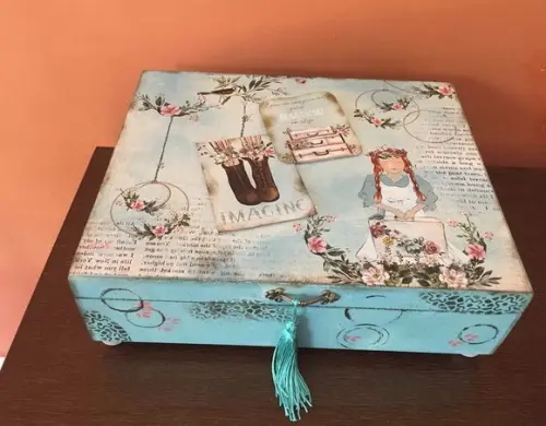 Caixa de Bijuterias Vintage
