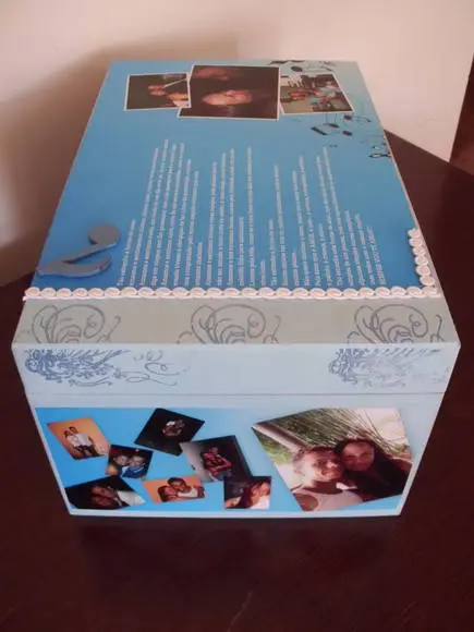 Caixa de Fotos Personalizada Poesia