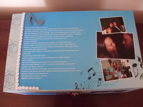 Caixa de Fotos Personalizada Poesia