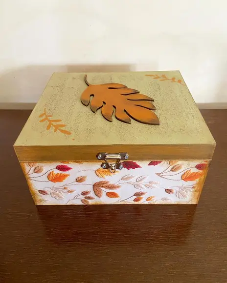 Caixa Decorada de Bijuterias Dupla