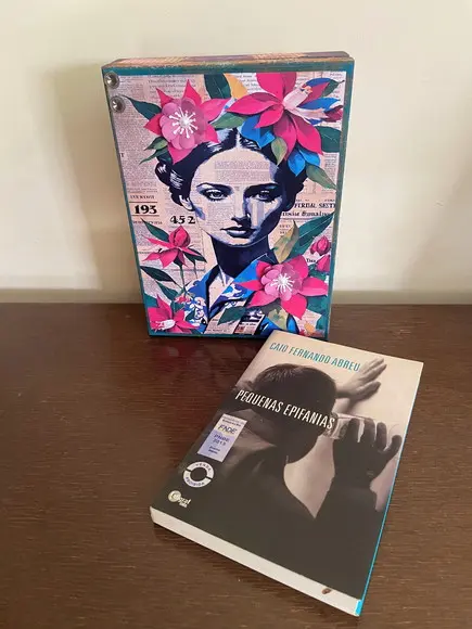 Caixa Livro Mulher e Flores