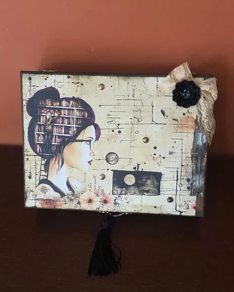 Caixa Livro Organizadora Vintage