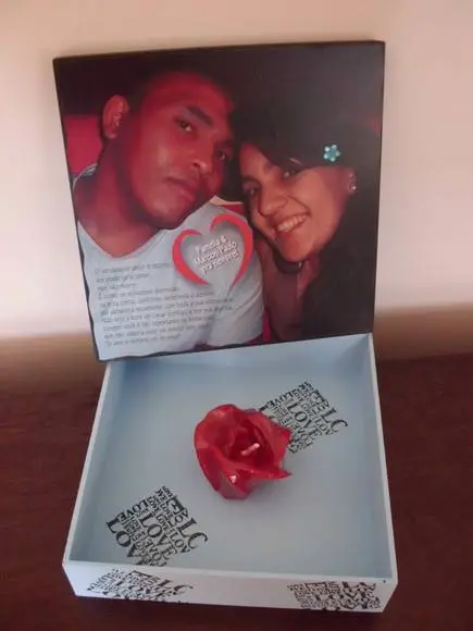 Caixa Personalizada Romântica