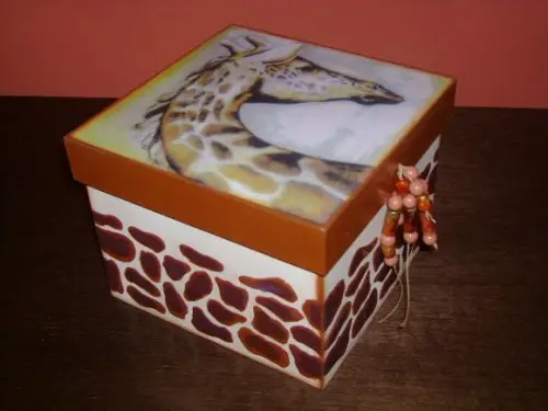 Caixa Porta Jóias Girafa
