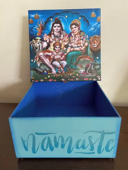Caixa Shiva e Parvati