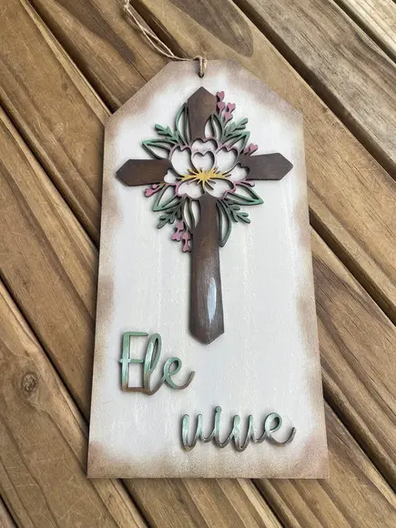 Ele Vive Enfeite de Páscoa Cristã