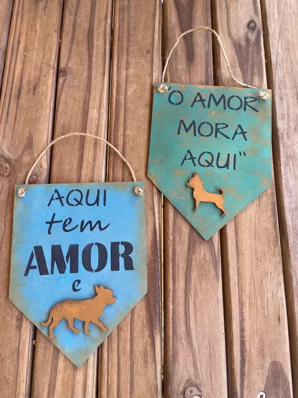 Flâmulas Decorativas com Frases Pets