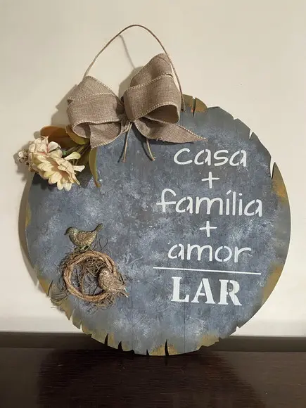 Guirlanda de Porta Casa Família Lar