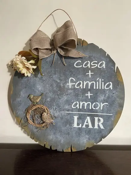 Guirlanda de Porta Casa Família Lar