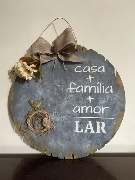 Guirlanda de Porta Casa Família Lar