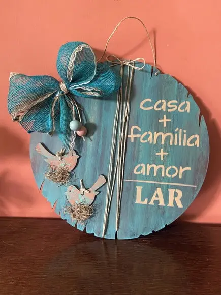 Guirlanda de Porta Família Lar
