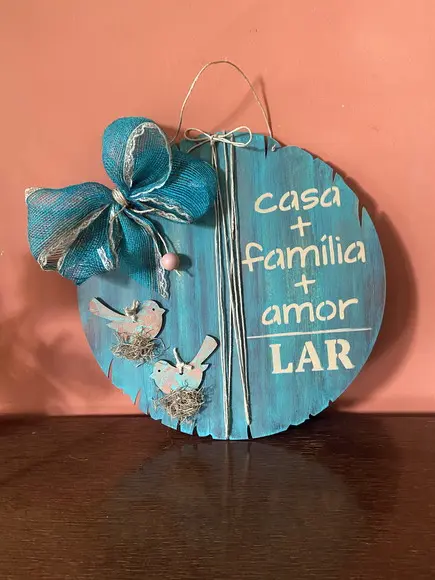 Guirlanda de Porta Família Lar