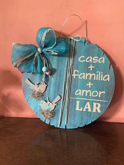 Guirlanda de Porta Família Lar