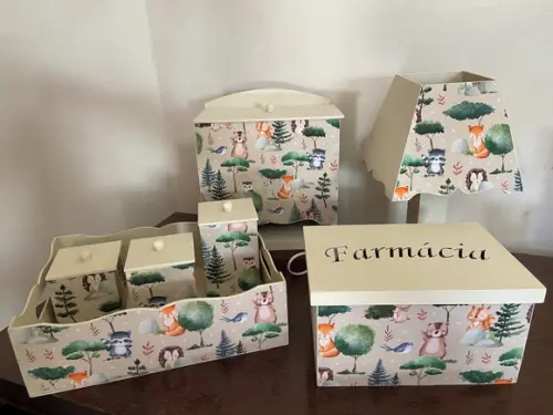 Kit Higiene Bebê Floresta Encantada
